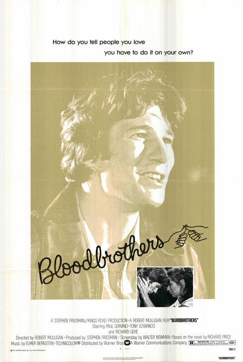 bloodbrothers 1978 one sheet poster folded
